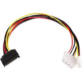 MONOPRICE 12INCH SATA 15PIN MALE TO 4PIN MOLEX AND 4PIN POWER CABLE