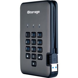 iStorage diskAshur PRO2 HDD 500 GB | Secure Hard Drive | FIPS Level 3 certified | Password Protected | Dust/Water Resistant. IS-DAP2-256-500-C-X