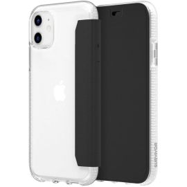 GRIFFIN SURVIVOR CLEAR WALLET FOR IPHONE 11 - CLEAR/BLACK