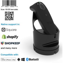 Socket Mobile SocketScan S740, Universal Barcode Scanner, Black & Black Dock