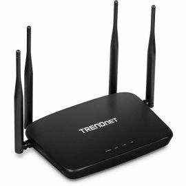 TRENDnet AC1200 Dual Band WiFi Router; TEW-831DR; 4 x 5dBi Antennas; Wireless AC 867Mbps; Wireless N 300Mbps; Business or Home Wireless AC Router for High Speed Internet; MU-MIMO Support