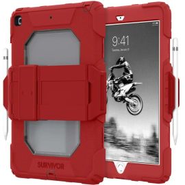 SURVIVOR ALL-TERRAIN FOR IPAD 10.2 - RIBBON RED/CLEAR