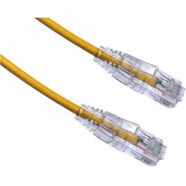 Axiom 2FT CAT6A BENDnFLEX Ultra-Thin Snagless Patch Cable (Yellow) - TAA Compliant