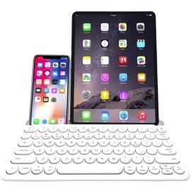 BLUETOOTH COMPACT KEYBOARD RECHARGEABLE IPAD TABLET KEYBOARD