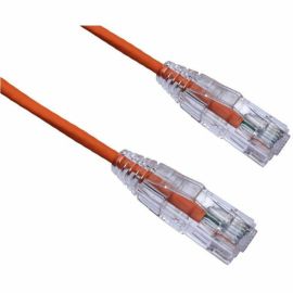 Axiom 2FT CAT6A BENDnFLEX Ultra-Thin Snagless Patch Cable (Orange) - TAA Compliant