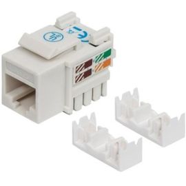 INTELLINET CAT6 KEYSTONE JACK UTP, WHITE, PUNCH-DOWN