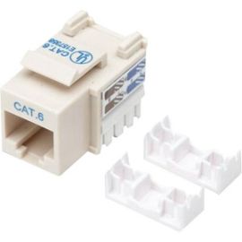 CAT6 IVORY KEYSTONE JACK UTP