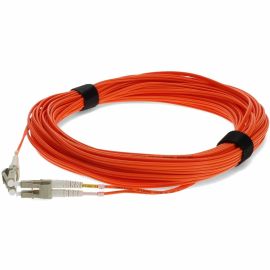 ADDON 46M LC (MALE) TO LC (MALE) ORANGE OM1 DUPLEX FIBER OFNR (RISER-RATED) PATC